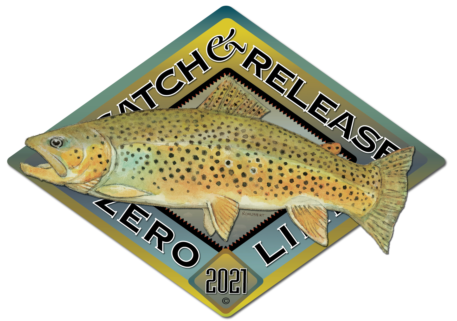 Catch n Release Fly Fishing Sticker - Fly Fishing Stickers